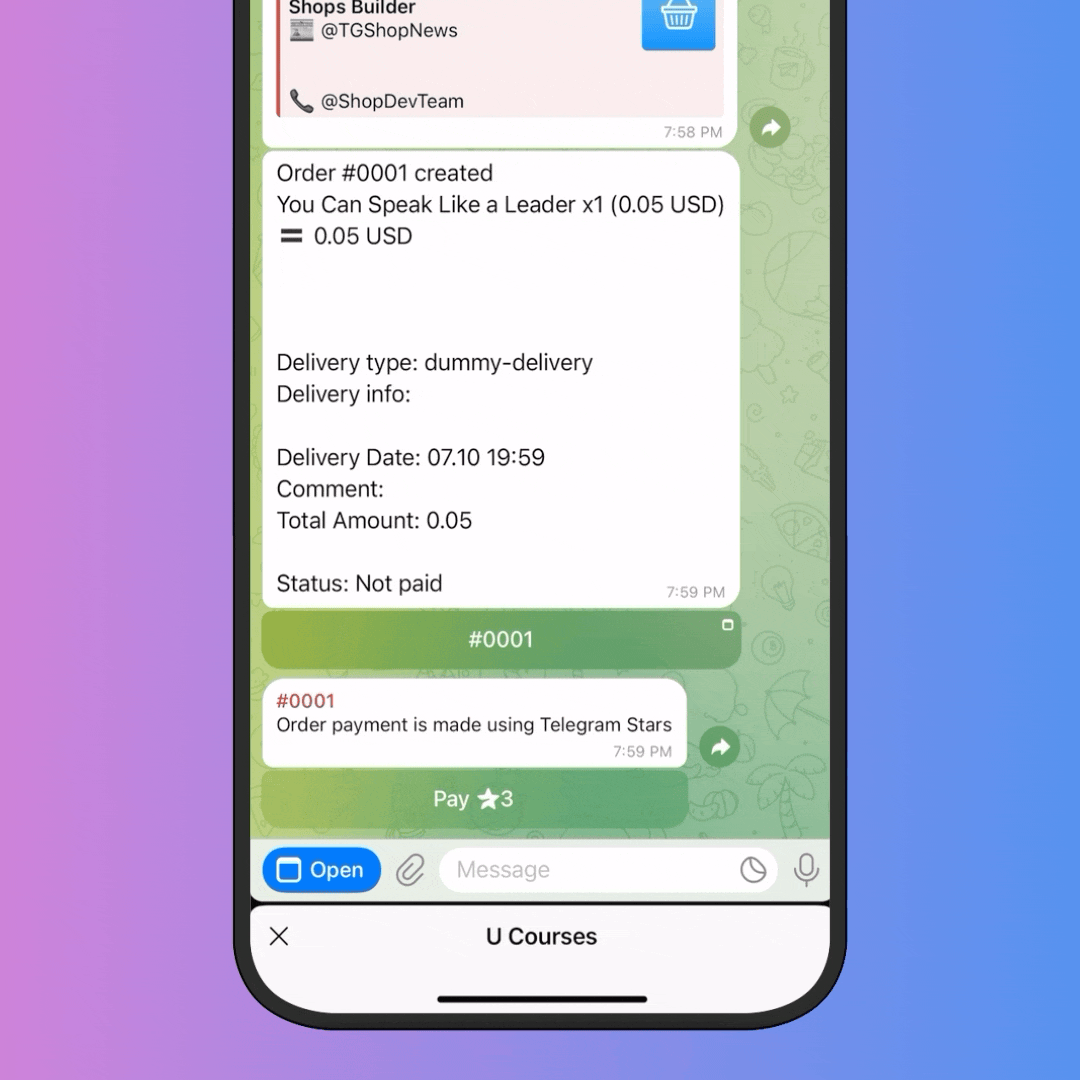 Instant Delivery Demo